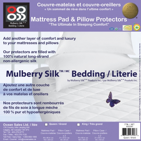 Mulberry Silk Mattress Pad - Sold By Oceansales